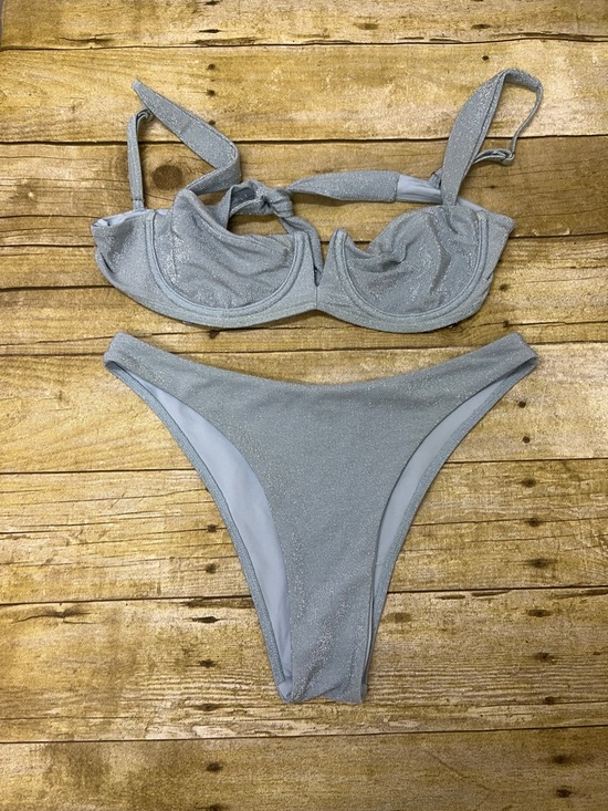 Monday Swimwear Other - Monday Swimwear Clovelly Shimmery Light Blue Two-Piece Bikini Set size M